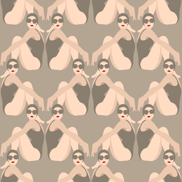 Art Deco Swimmers