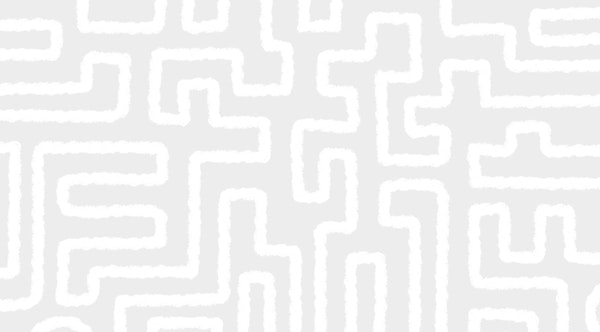 Abstract chalk squiggle - white on dove grey