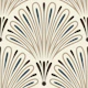Scallop Fanburst in Beige Blue - S