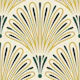 Scallop Fanburst in Green Yellow - S