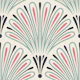 Scallop Fanburst in Blue Pink - S