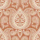 paisley damask terracotta