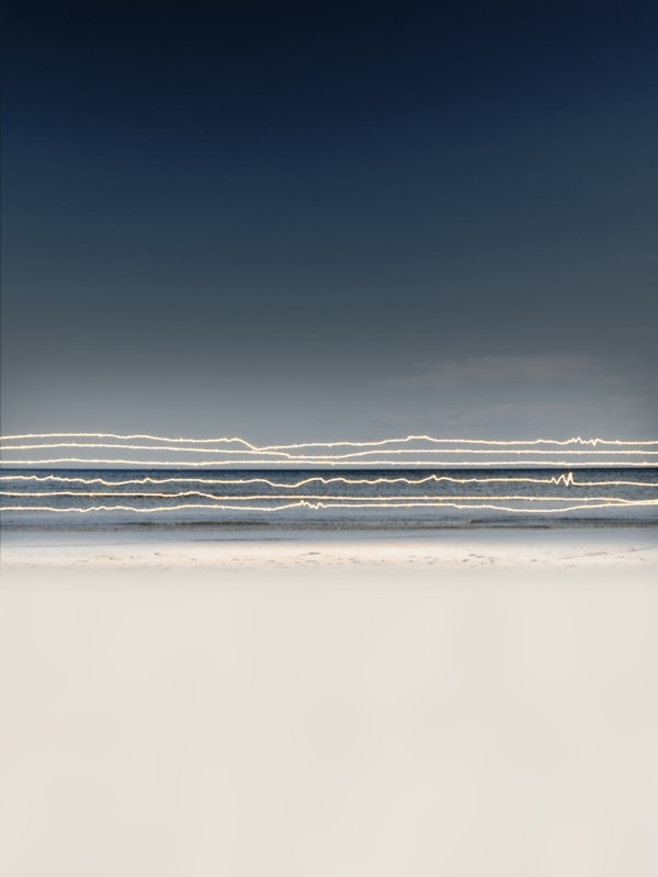 Long Exposure Ocean Light Lines
