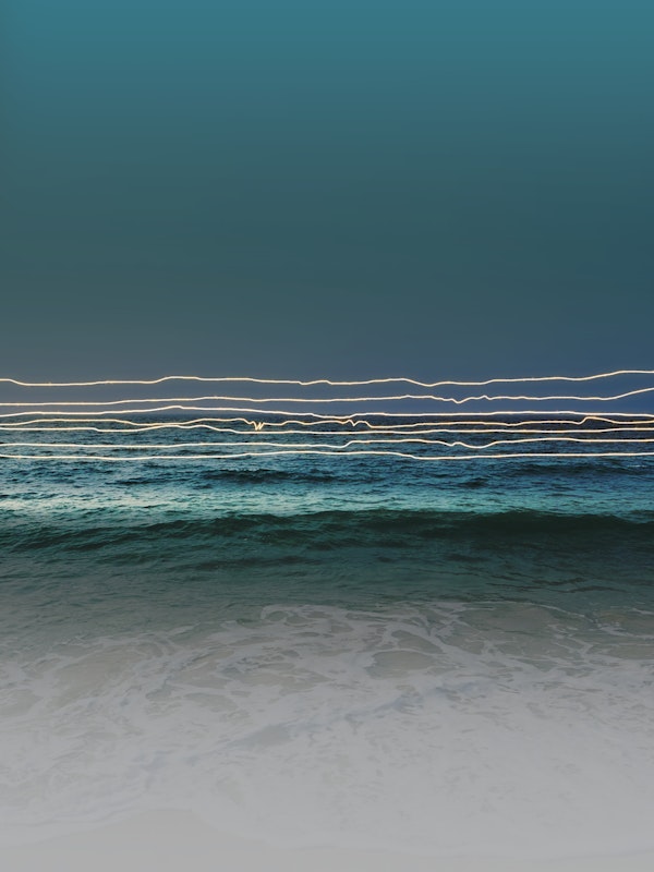 Neon Horizon Ocean Waves