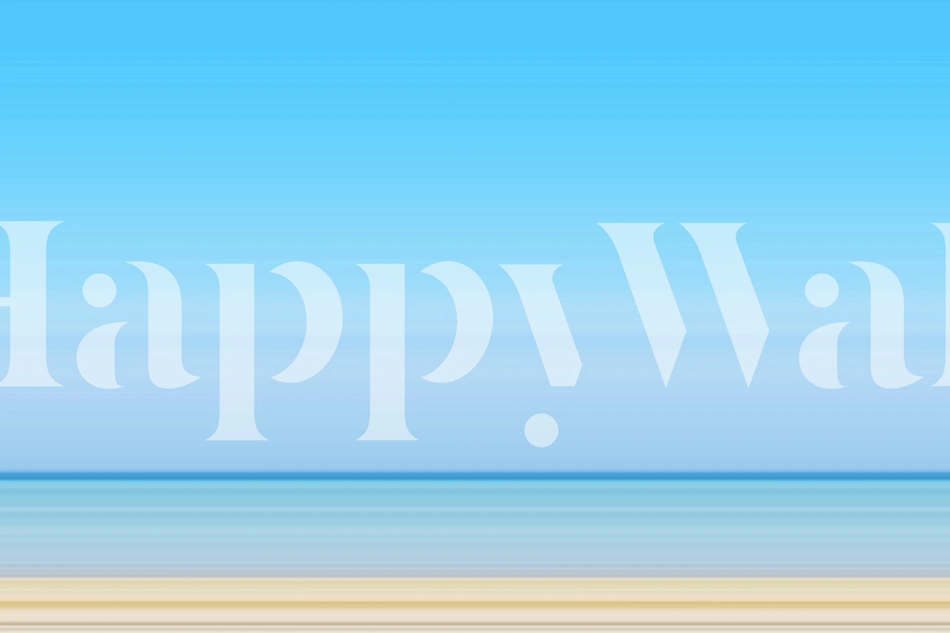 Minimal Ocean Horizon tapet