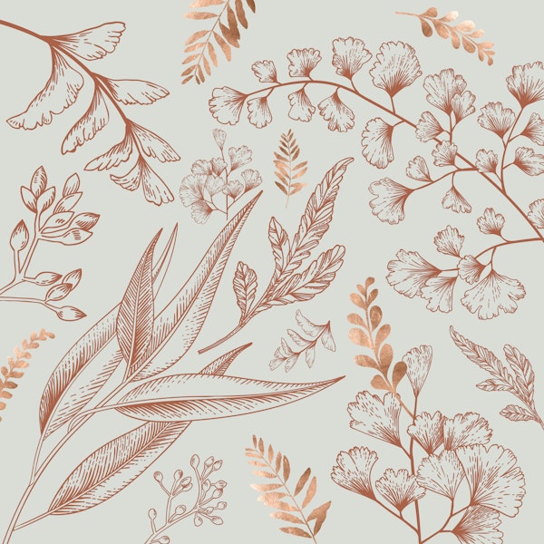 Minimal Copper Flower