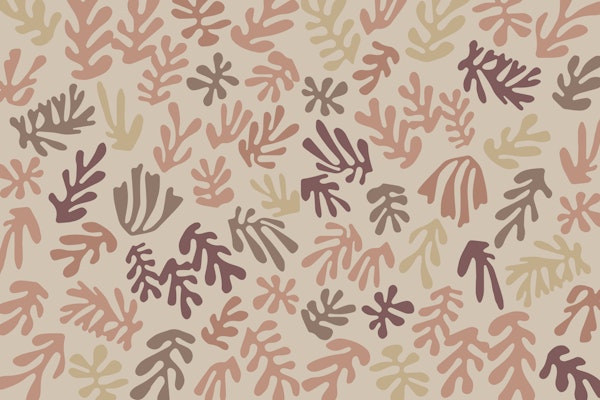 Organic Leaf Doodles Neutral