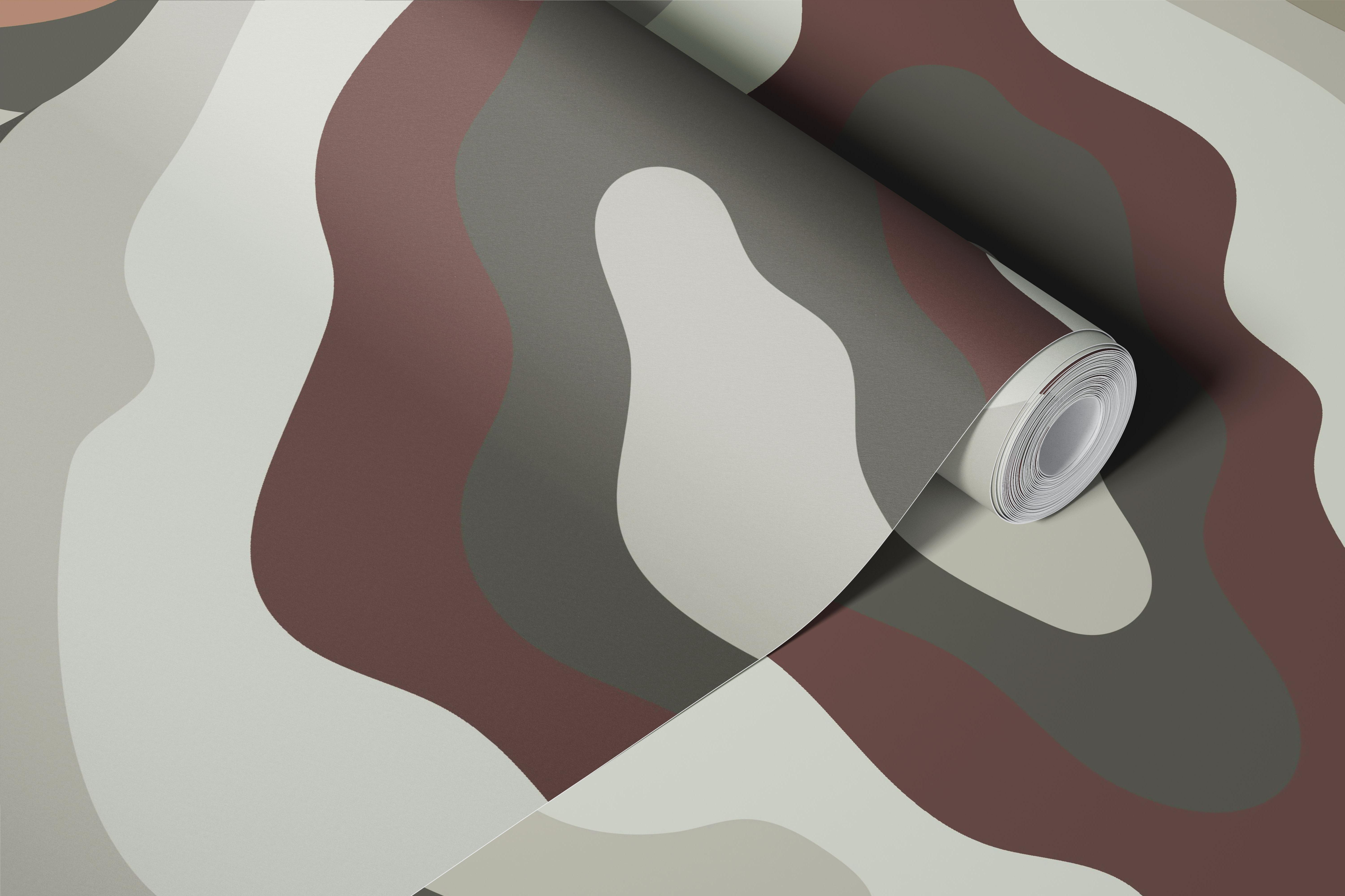 Maps Marble Earthtone tapetti huoneessa