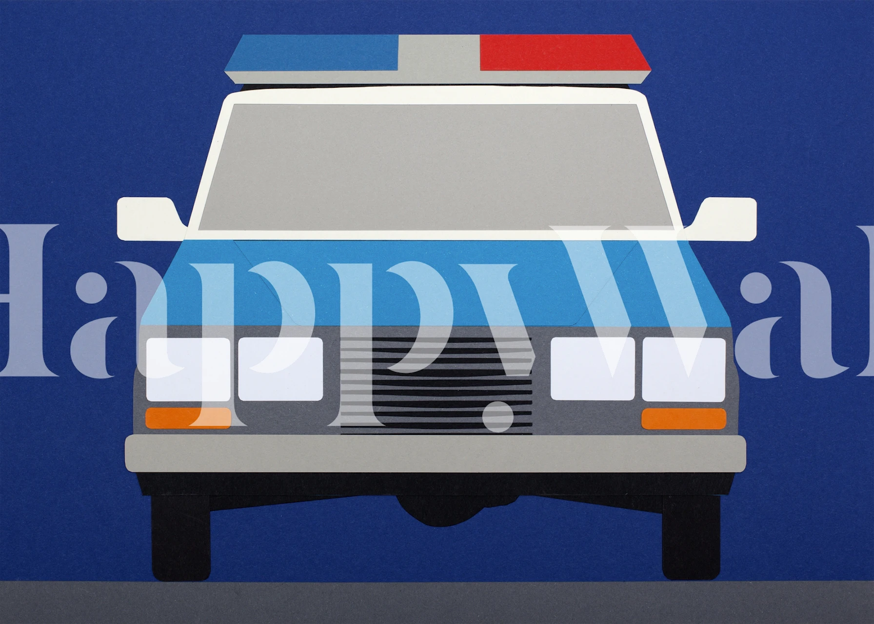 Police Car 1988 wallpaper design