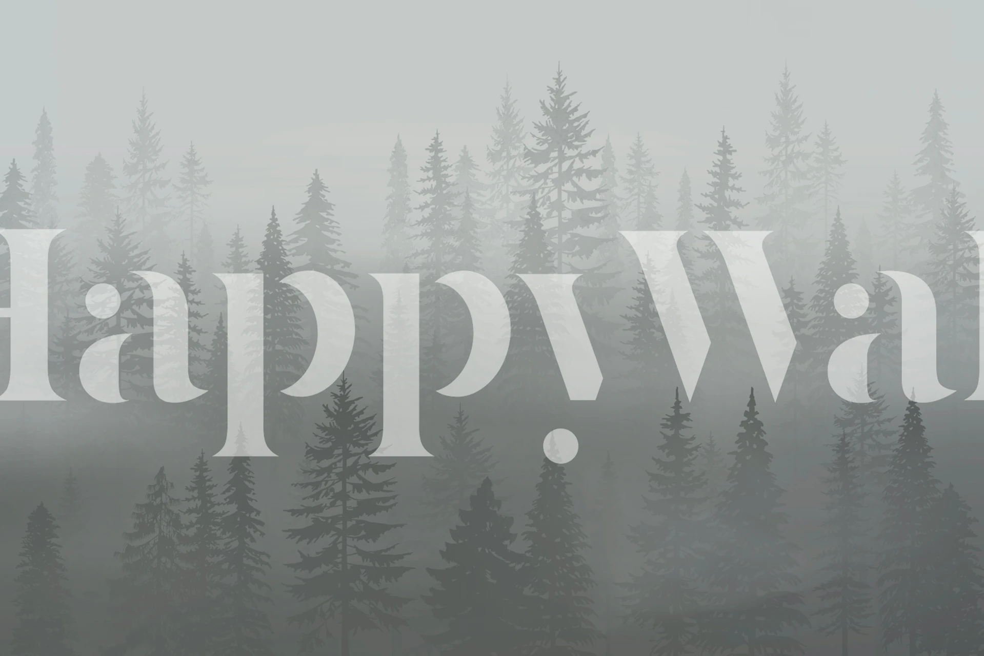 Nordic Foggy Forest tapety