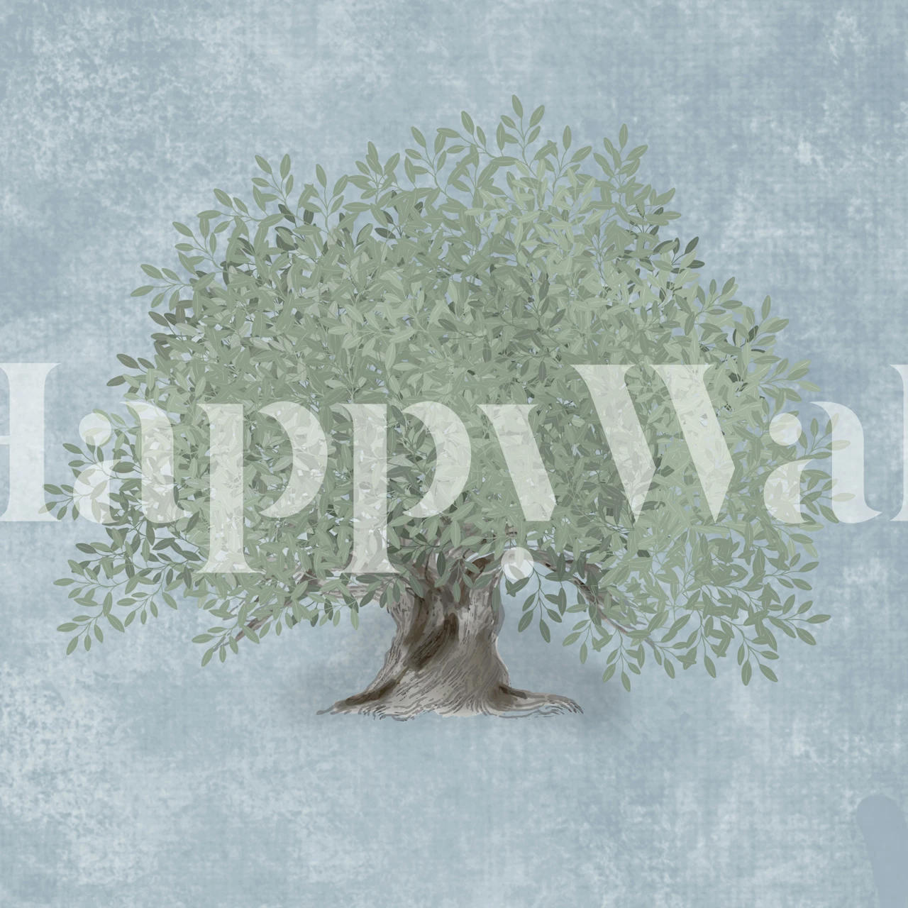 Mediterranean Olive Tree wallpaper design
