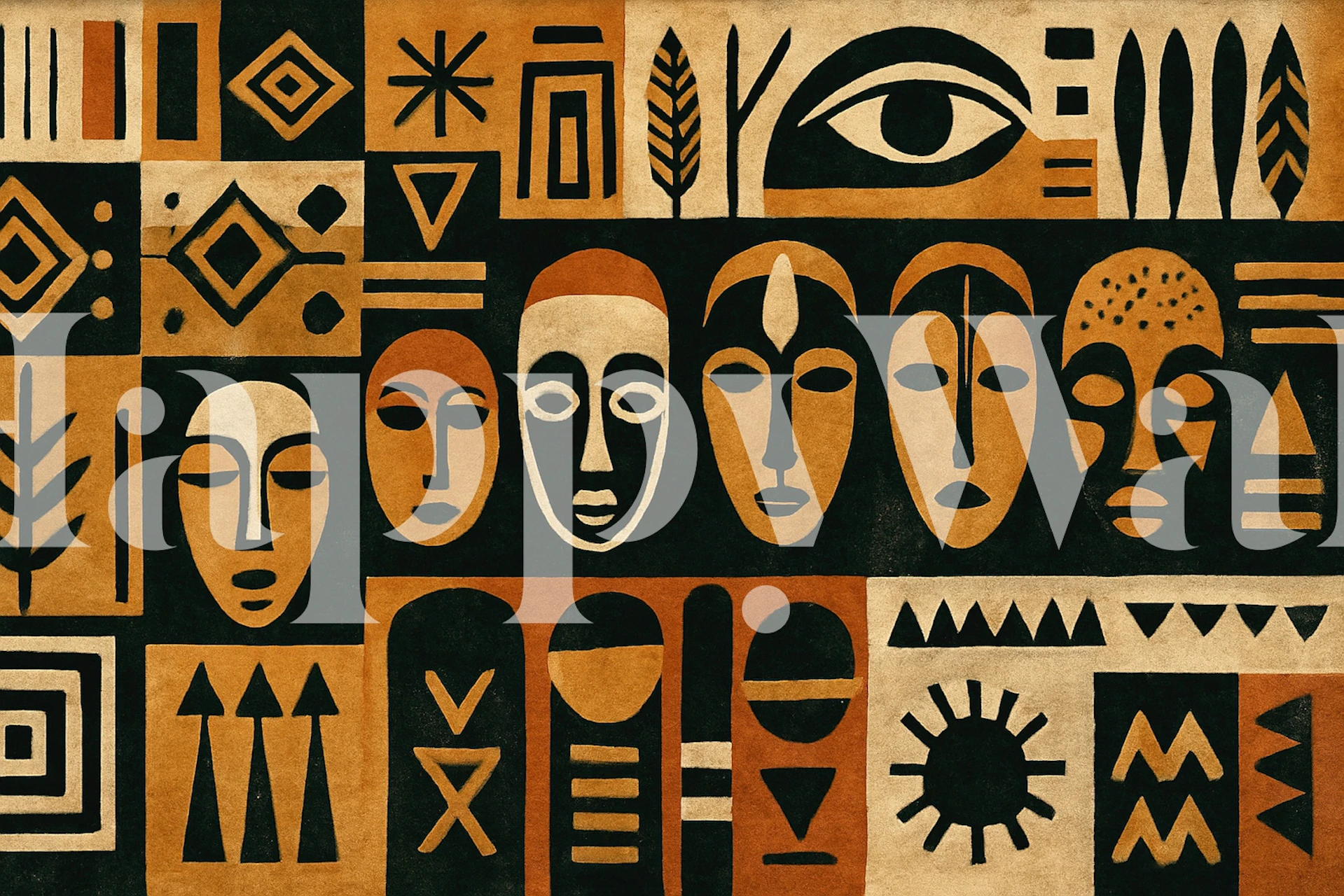 African Ancestry Faces wallpaper