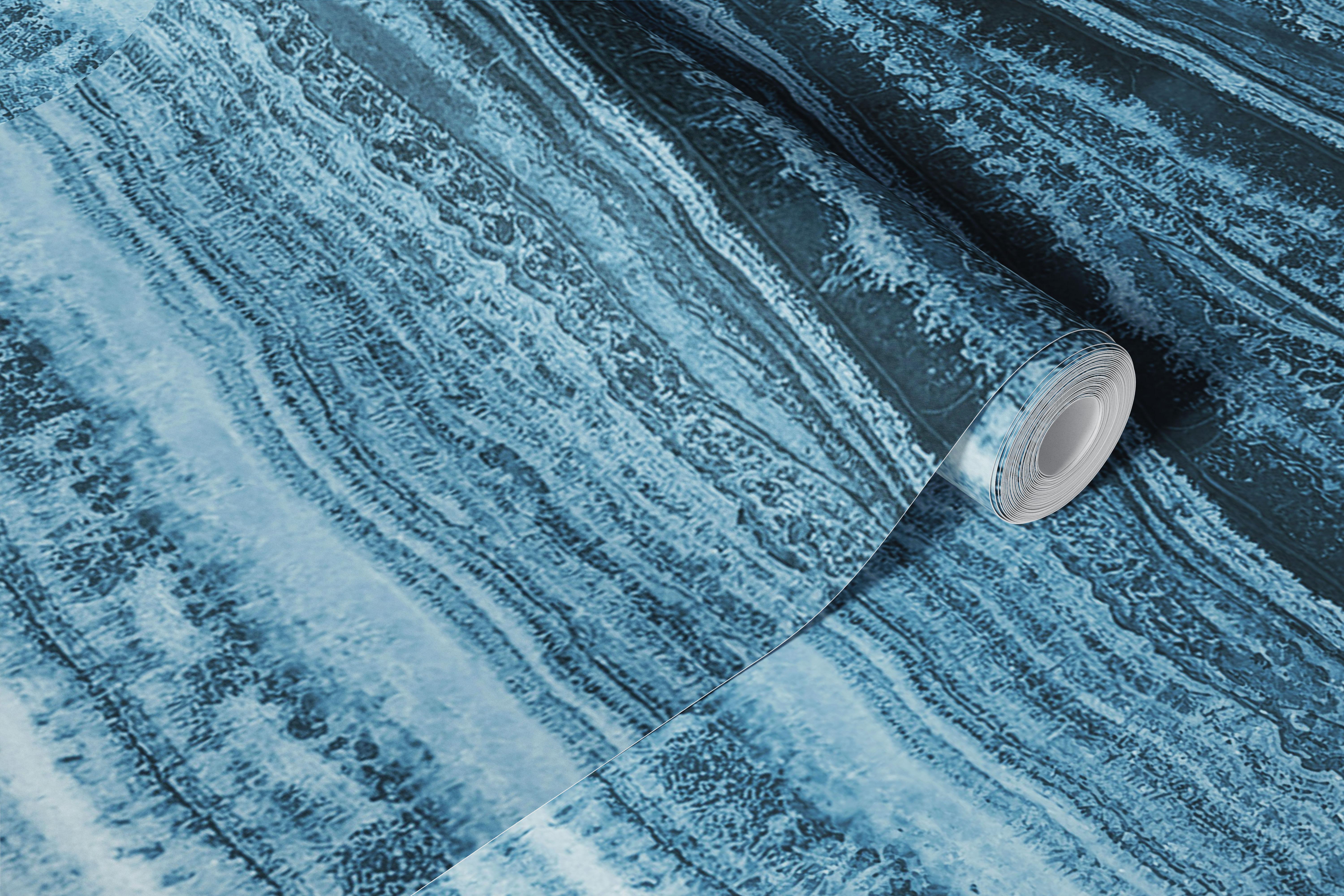 Blue Onyx Stone Layers wallpaper in room
