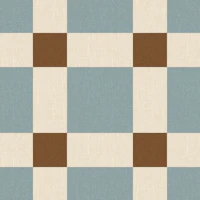 Soft Blue Cream Rustic Checks papiers peint