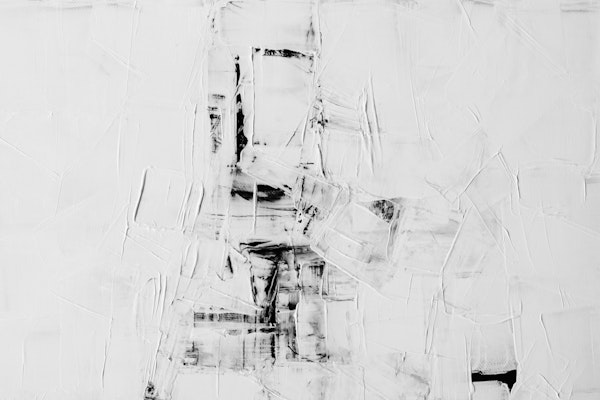 Modern White Textured Painted Wall Art