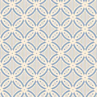 Lattice block print texture - blue & white papel de parede
