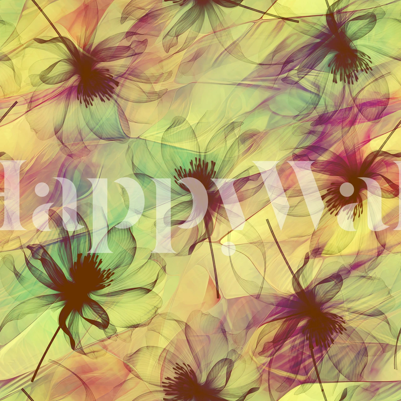 Ethereal Wildflower Haze tapeta u sobi
