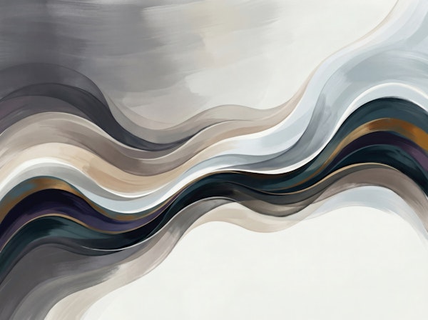 Modern Abstract Wave Neutrals