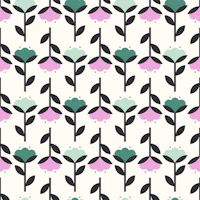 Pretty Cotton Flowers Pattern tapetit