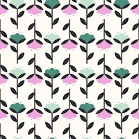 Pretty Cotton Flowers Mural tapetit