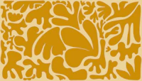 Mid Century Mustard Abstract tapete