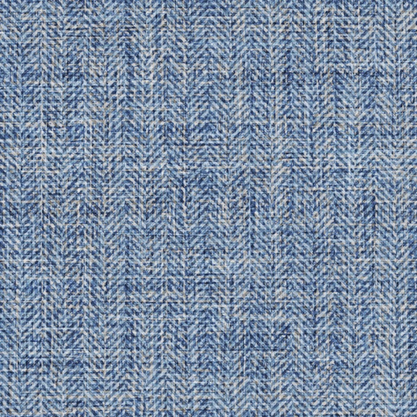 Blue Denim Woven Woollen Chevron