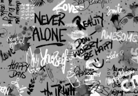 Edgy Street Art Typography wallpaper