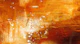 Warm Amber Paint Texture
