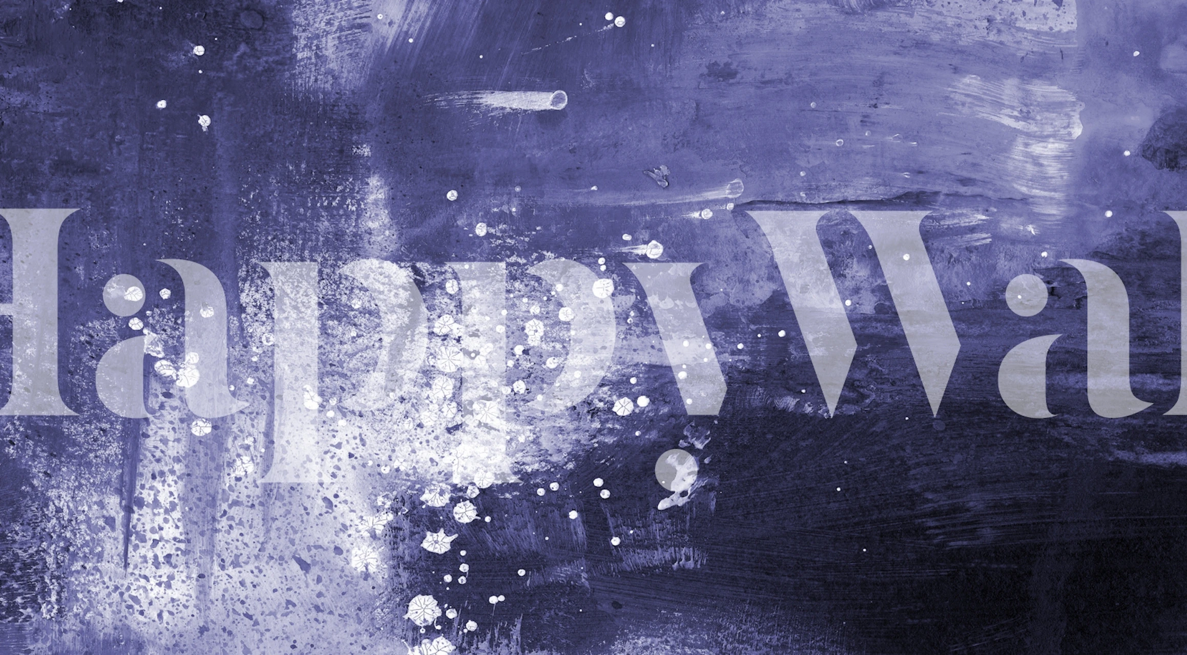 carta da parati Indigo Galaxy Splatter in una stanza