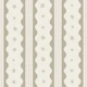 Greige Retro Scallop Stripes and Blossoms