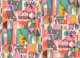 Teal & Pink Mid Century Geometric Collage