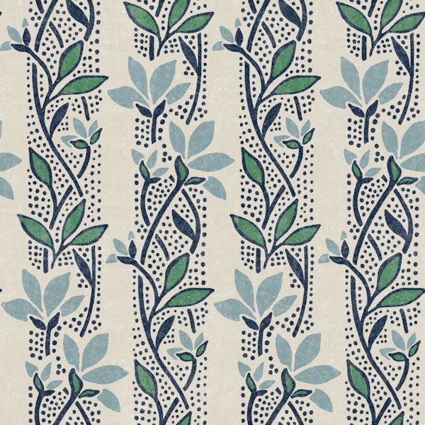 Geoffrey - navy and beige