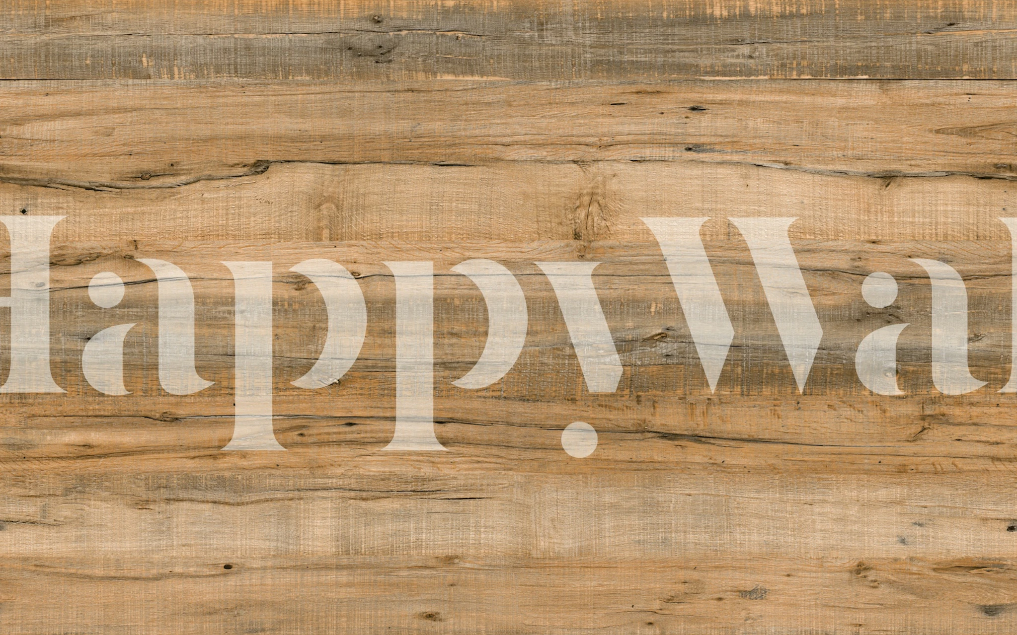 Rustic Barnwood Planks wallpaper in a room