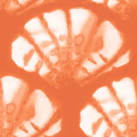 shibori scallop pattern terracotta papel de parede