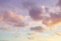 Dreamy Caribbean Clouds 8 - Unicorn Colors behang