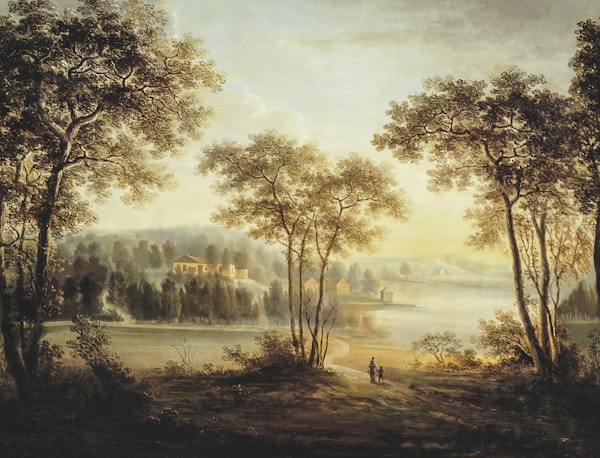 Golden Hour Antique Landscape