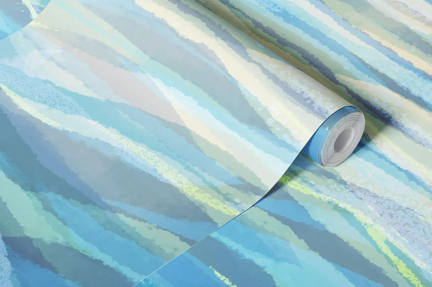 Cobalt Tropical Seascape wallpaper roll