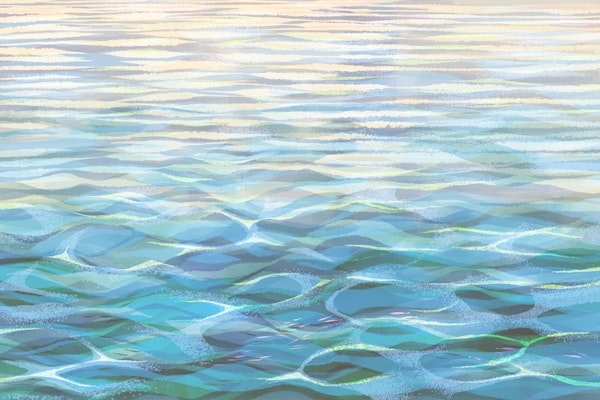 Cobalt Tropical Seascape