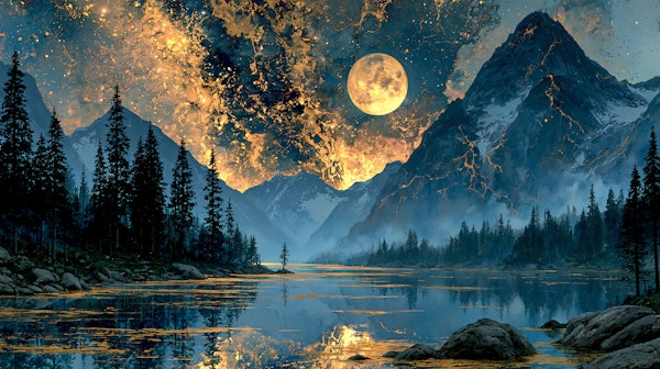 Celestial Mountain Reflection