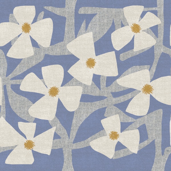 Large Indigo Magnolia Blooms
