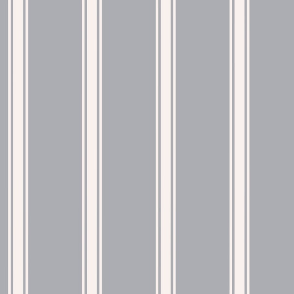 Soft Grey Ticking Stripe