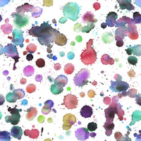 Watercolor drips and splashes tapete