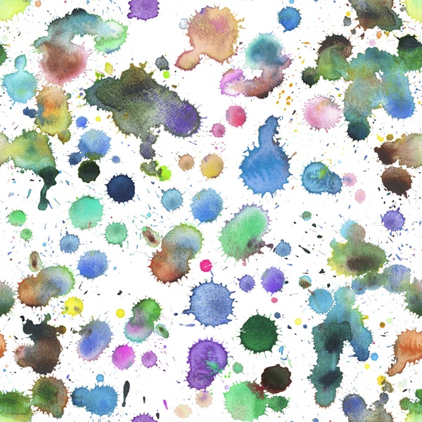 Watercolor drips and splashes 2