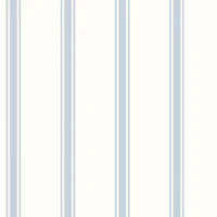 Pale Blue Coastal Stripes tapete