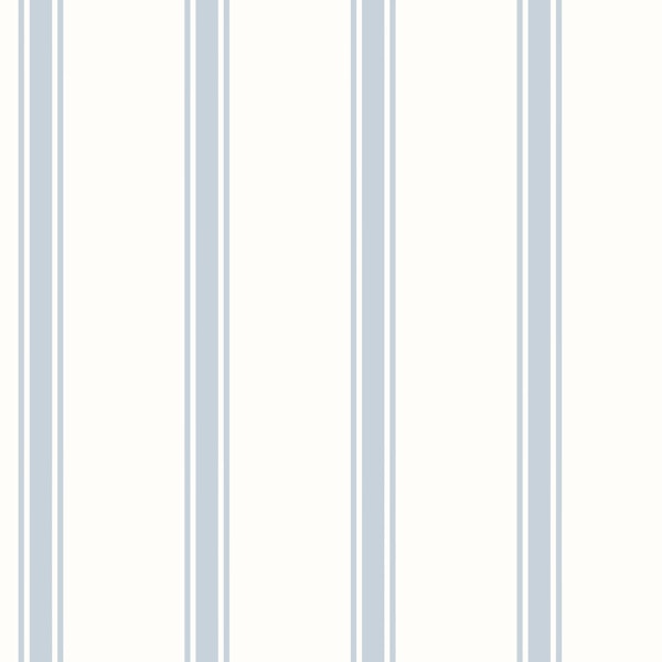 Pale Blue Coastal Stripes