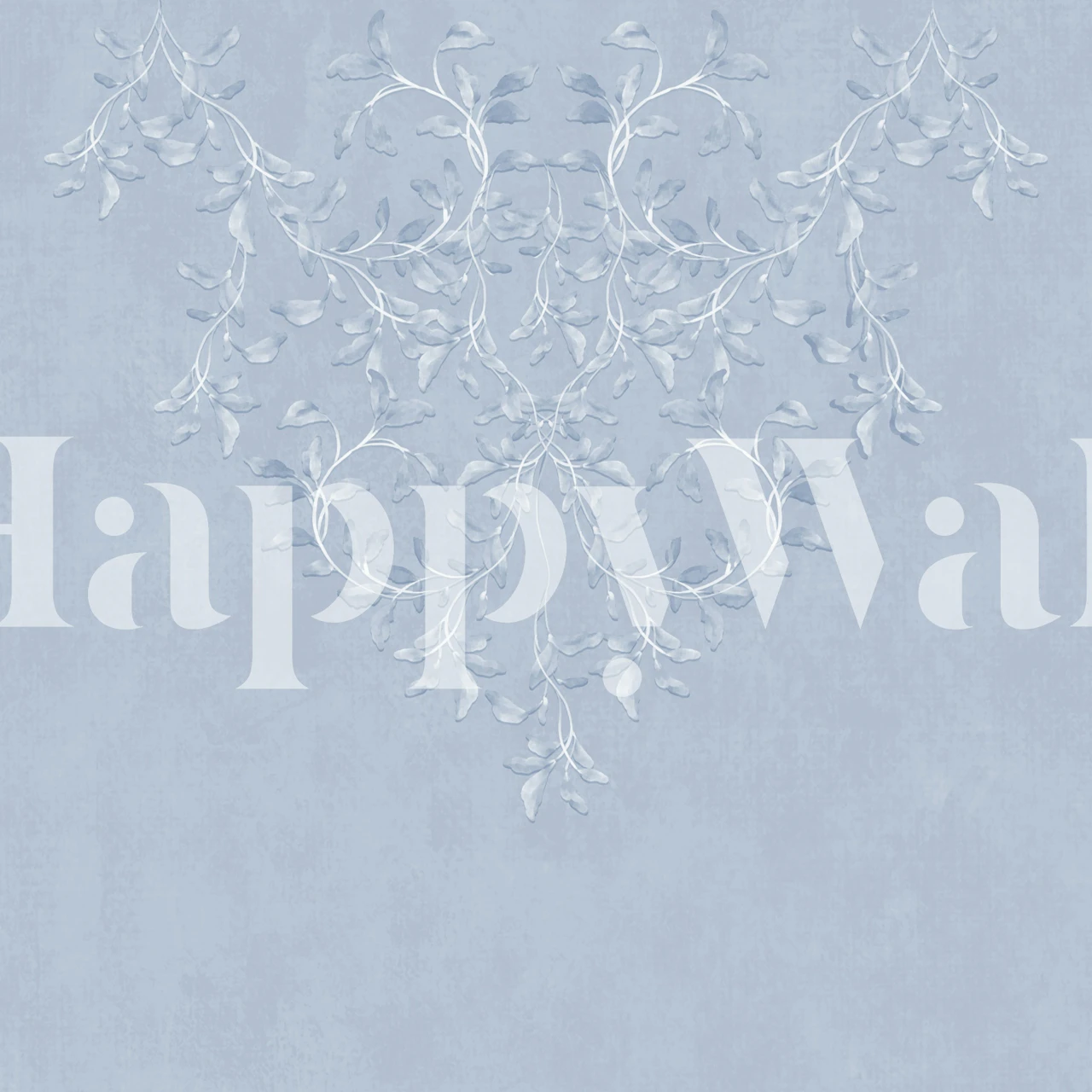 Botanical Leafy Garland wallpaper in a room