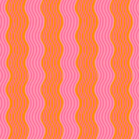 Pink and orange wavy stripes tapet