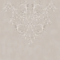 Botanical Leafy Garland - Taupe behang