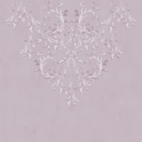 Botanical Leafy Garland - Mauve behang