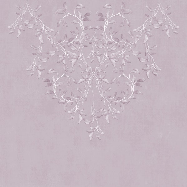 Botanical Leafy Garland - Mauve
